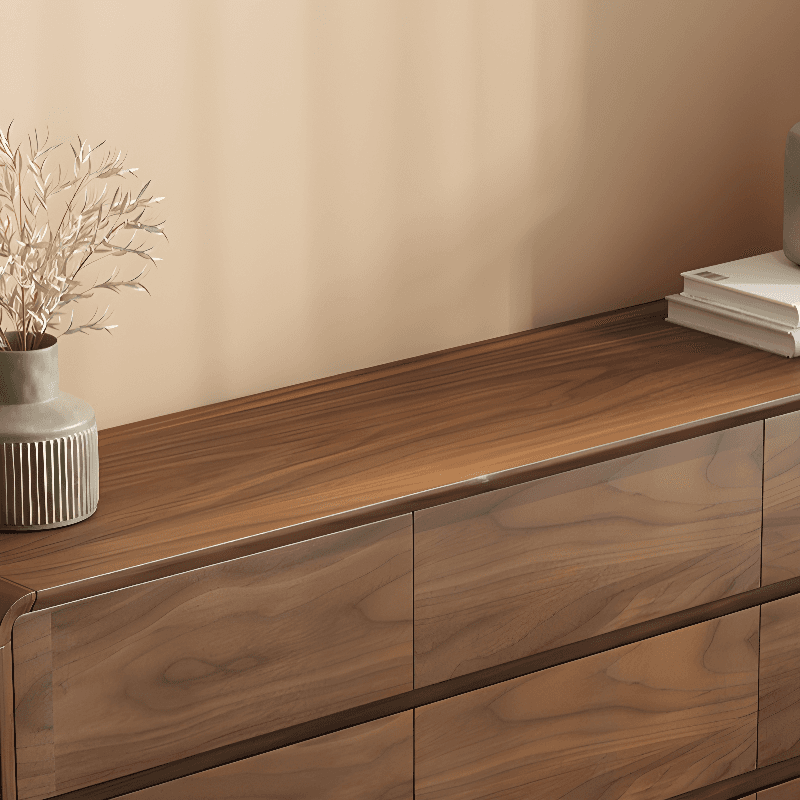 Cocoa Simplistic Natural Wood Double Dresser/Bachelor Chest/Lingerie Chest with 6/9/5 Drawers in Horizontal/Vertical Orientation - image 3