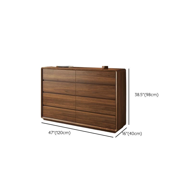 Cocoa Simple Double Dresser/Bachelor Chest Oak Wood with 8/6/5 Drawers Horizontal/Vertical - image 13