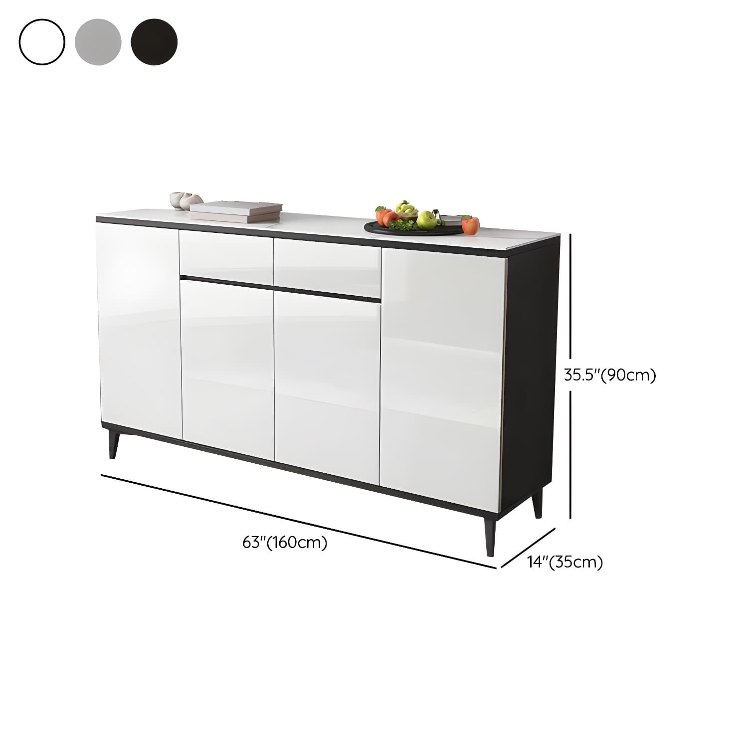 Contemporary Sideboard Cabinet with Drawer and Door for Living Room - image 22