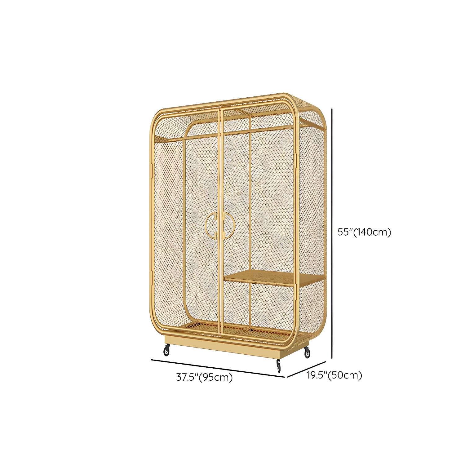 Contemporary Wardrobe Closet Metal Wardrobe Cabinet for Bedroom - image 23