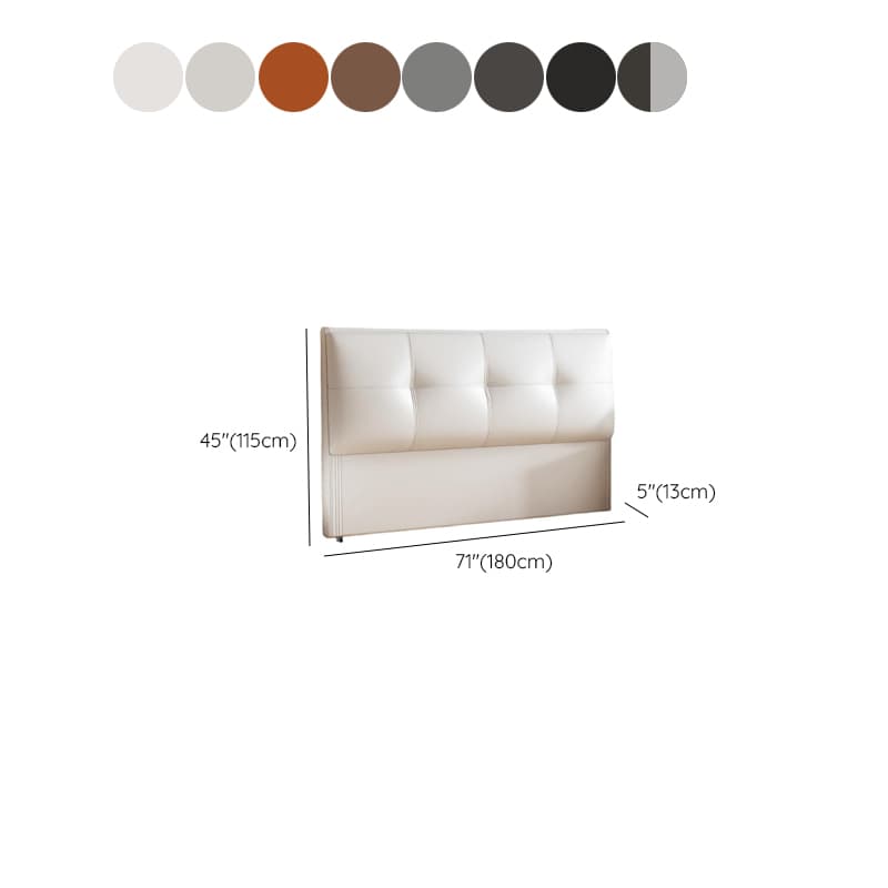 Simplistic Style Panel Headboard with No Distressing, Piled Tufted Rectangular Shape for King/Queen/Full Bed, Sponge Upholstery Fill, Standard Height - image 15
