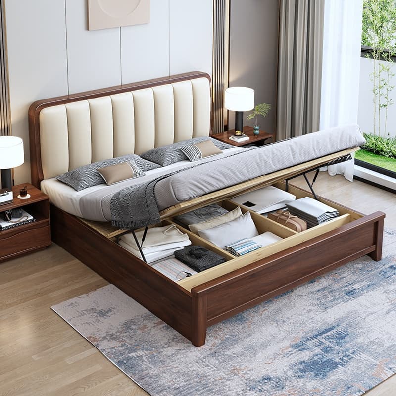 Solid Color Storage Included with 2 Storage Boxes and Natural Wood for Living Room - image 3