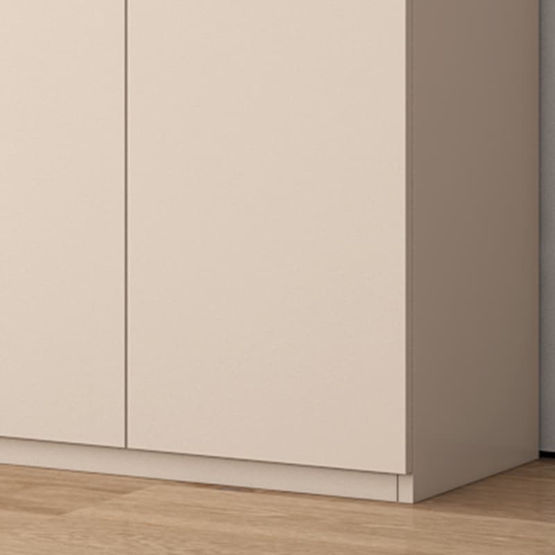 Off-White Contemporary Wood Buffet Sideboard with Cabinets and Shelves - image 7