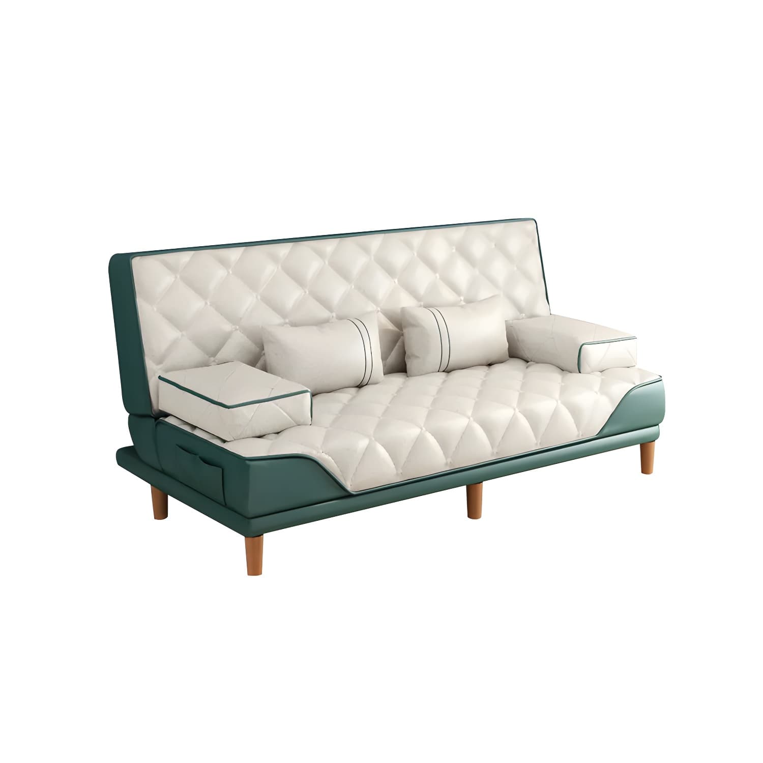Contemporary Tight Back Convertible Sofa and Chaise with Pillow Top Arm - image 13