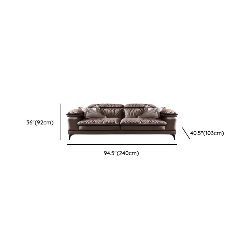 Cocoa Straight/L-Shape Horizontal/Left Hand Facing Sofa Couch/Sofa Recliner in a Contemporary Style - image 7