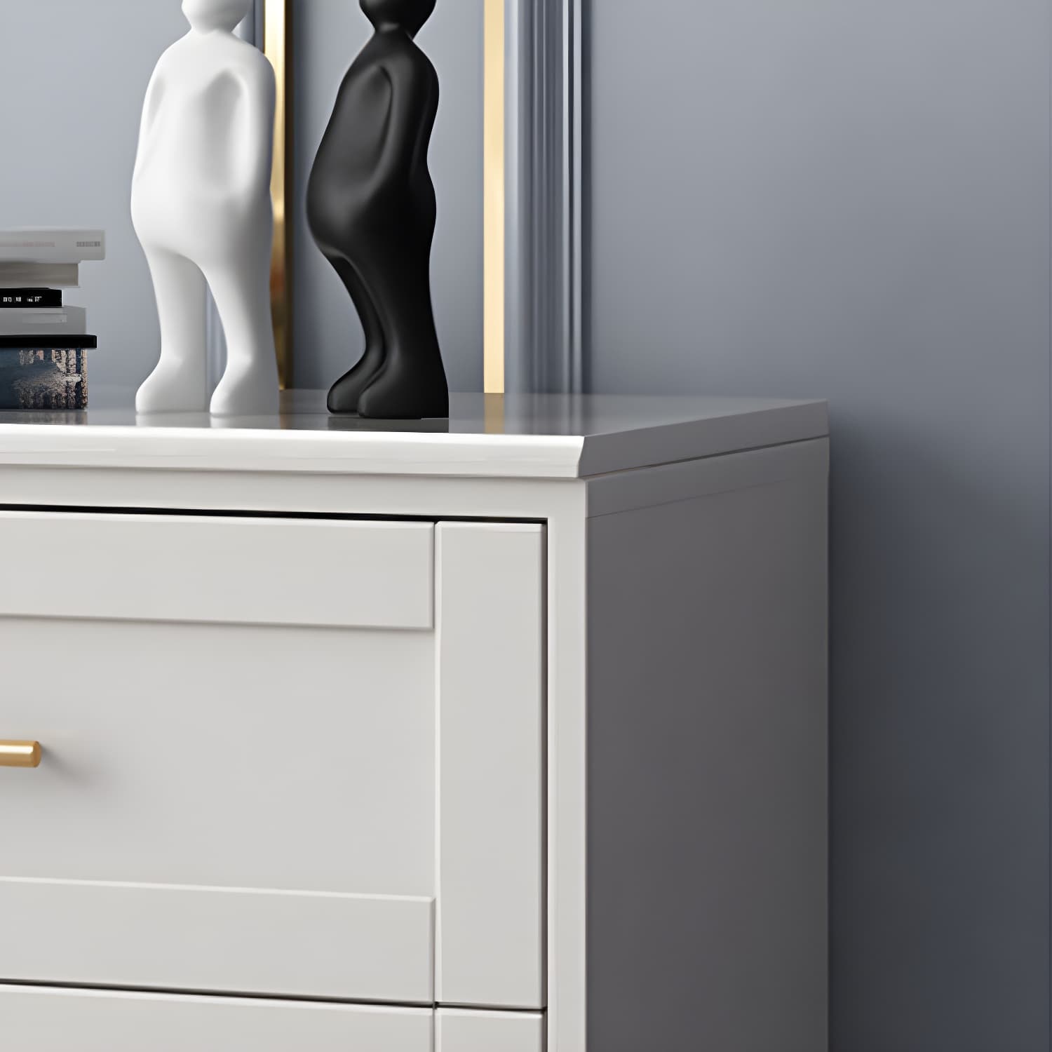 17.55-inch Width Solid Wood Storage Chest Classic Glam Storage Chest Dresser - image 8