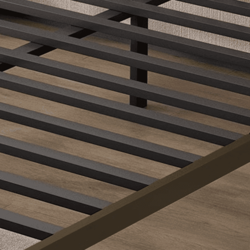 Solid Color Iron Slat Bed for Living Room - image 8