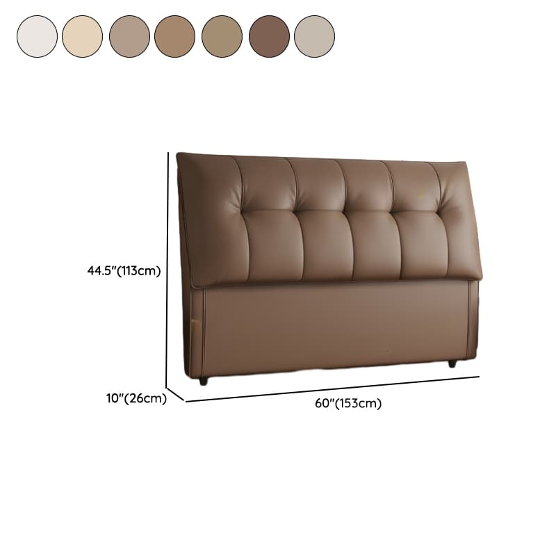 Trendy Panel Headboard with No Distressing, Piled Tufted Rectangle Design for King/Queen/Full Bed, Featuring Sponge Upholstery and Standard Height - image 12