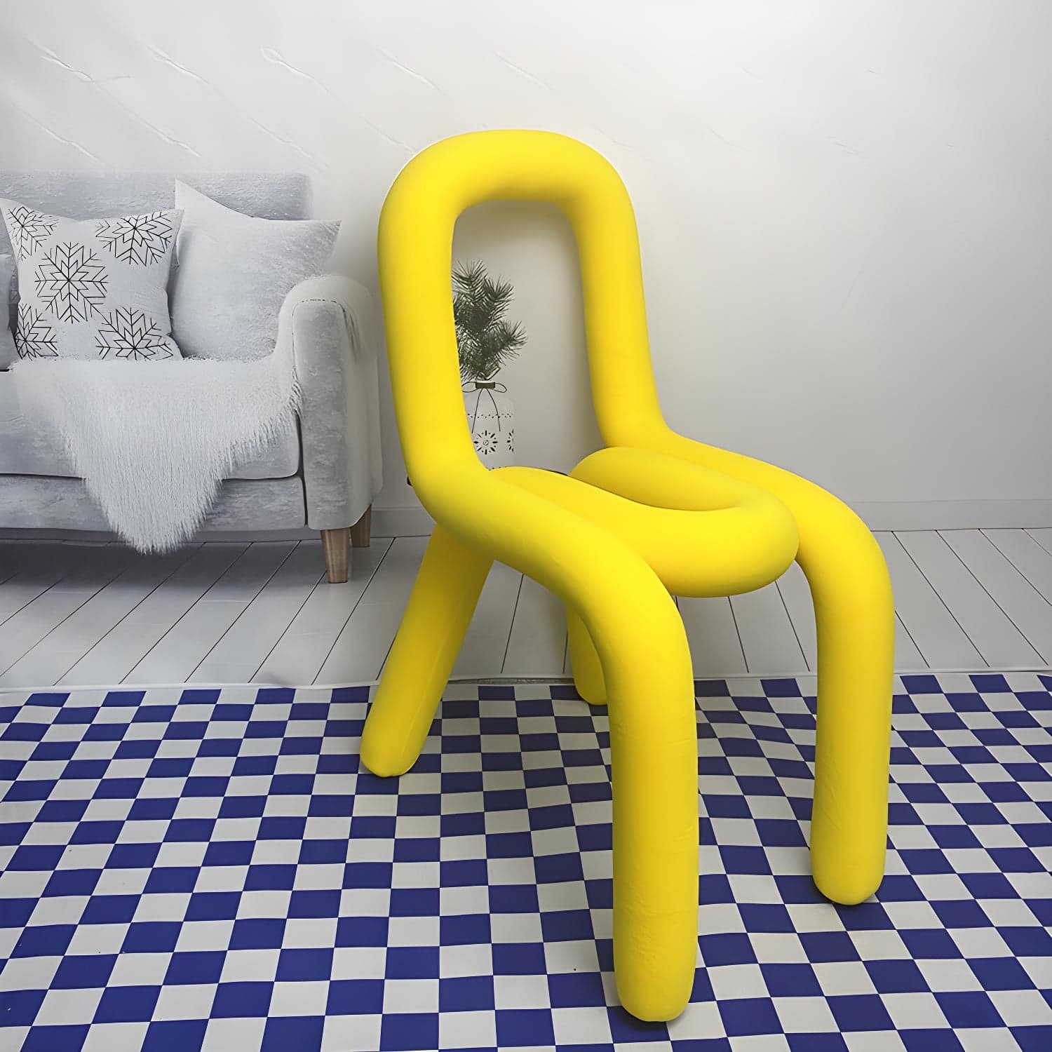 Modern Style Upholstered Side Chair Open Back Dining Side Chair - image 14