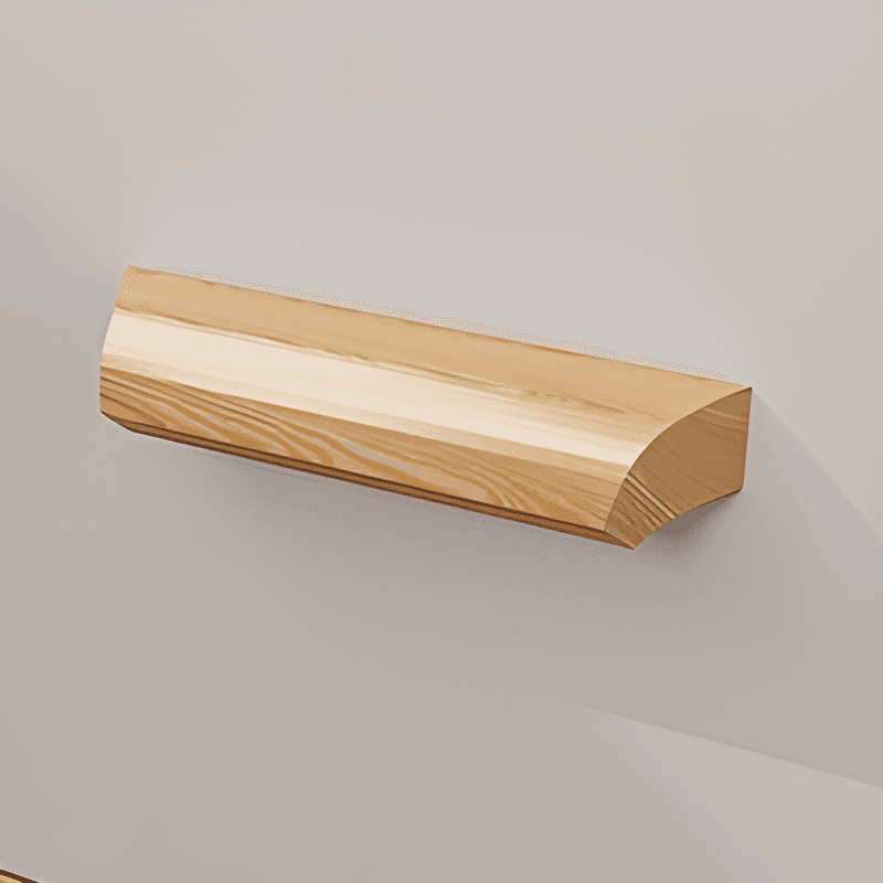Natural Finish Self-supporting 2-Drawer Wardrobe in Solid and Manufactured Wood - image 8
