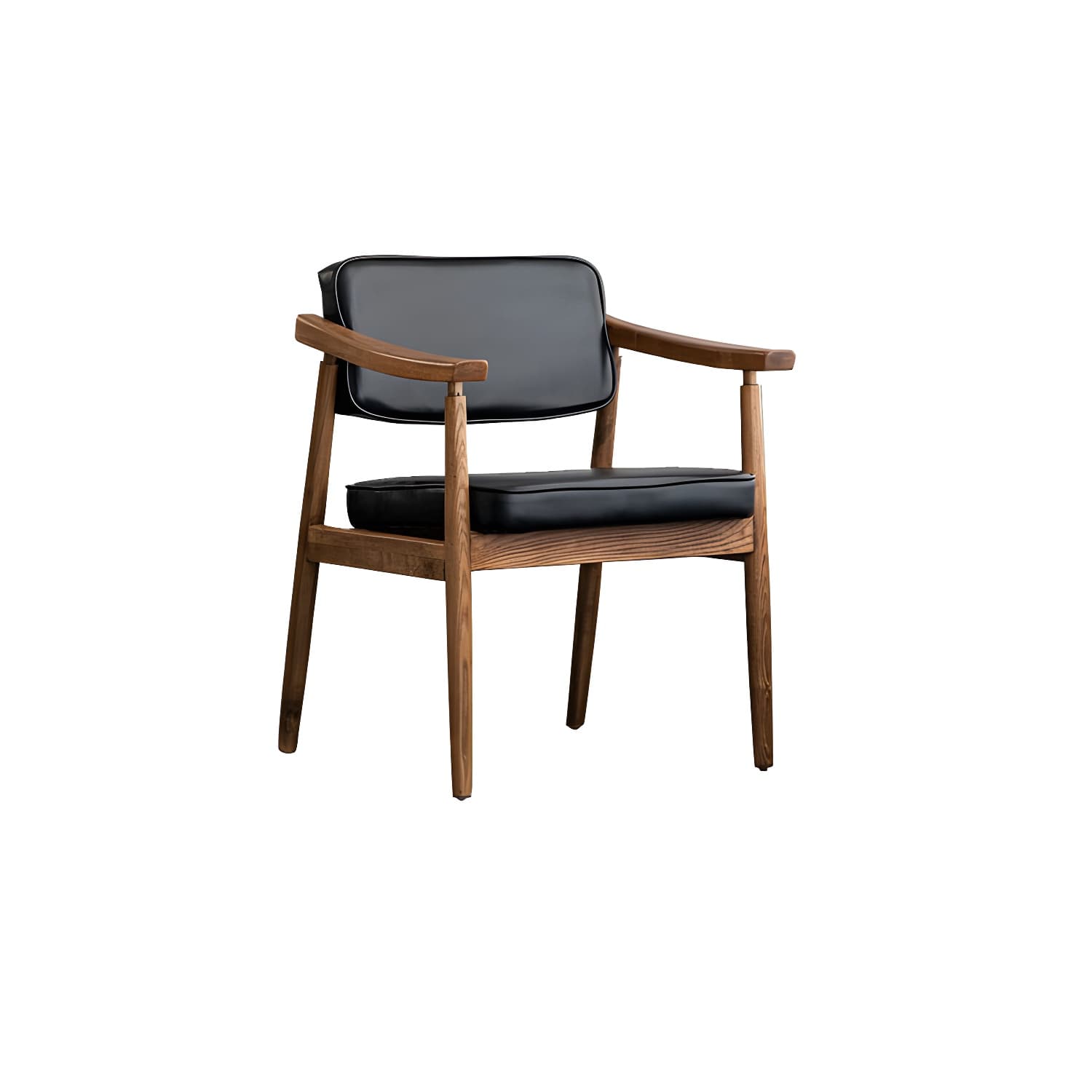 Traditional Style Dining Chairs Kitchen Arm Side Chairs with Wooden Legs - image 11