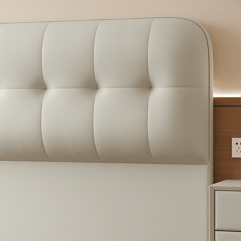 Simplistic Style Panel Headboard with No Distressing, Piled Tufted Rectangular Shape for Queen/Full/Twin XL Bed, Sponge Upholstery, Standard Height - image 11