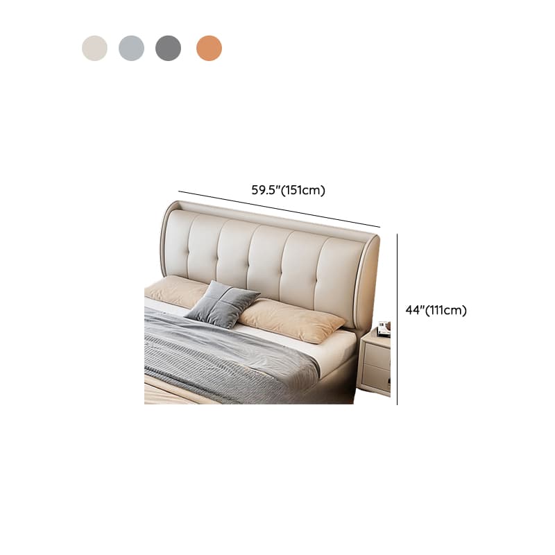 Modish Timber Panel Headboard with No Distressing, Arched/Rectangle/Camelback Shape for Full/King/Queen Bed, Featuring Sponge Upholstery Fill and Standard Height - image 11