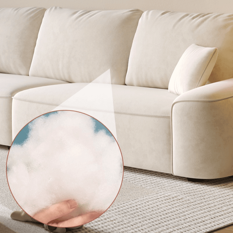 Tear Resistant Standard Sofa in Gray/Ivory/Citrus Color with 5 Pillows - image 9