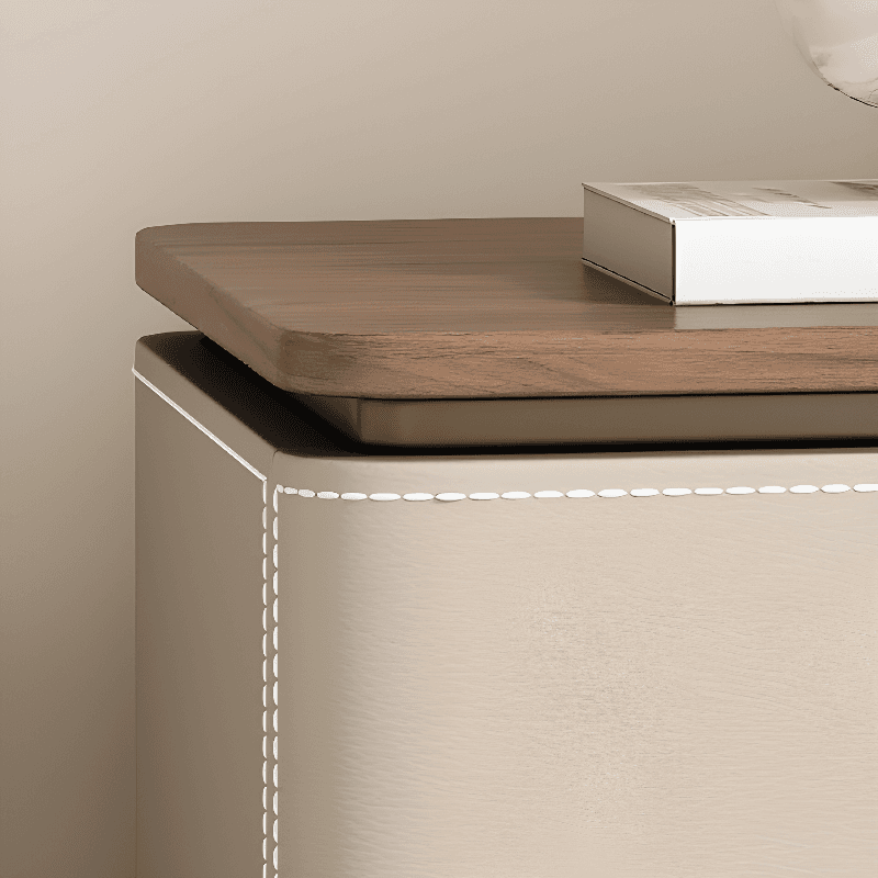 Art Deco Nightstand With Drawer Organization with 2 Drawers and Lumber Countertop - image 20