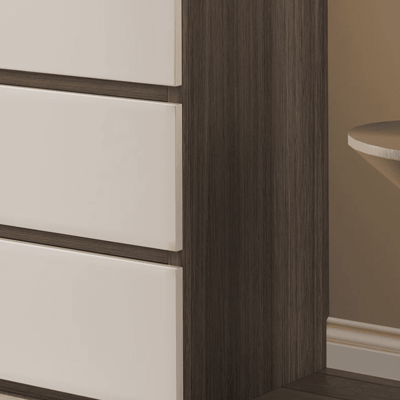 White Modish Wooden Independent Armoire Cabinet with Soft Close Drawer, Soft Close Door, and Interior Shelves - image 6