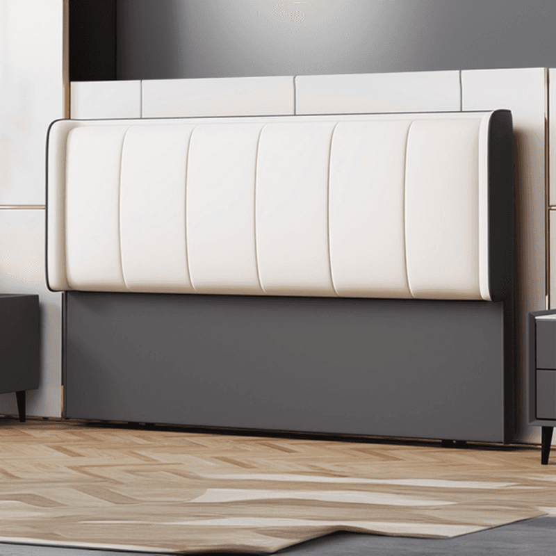 Modish No Distressing Timber Panel Headboard with Rectangle Shape for Full/Queen/Twin Bed, Featuring Sponge Upholstery and Standard Height - image 5
