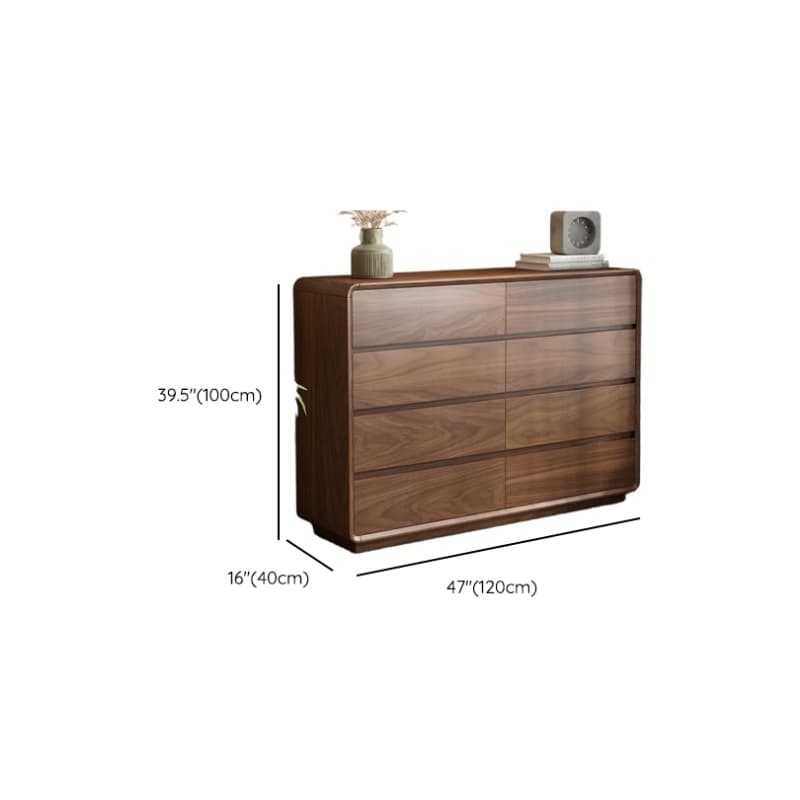 Cocoa Simplistic Bleached Wood Double Dresser/Lingerie Chest with 6/9/5 Drawers, Horizontal/Vertical Orientation - image 9