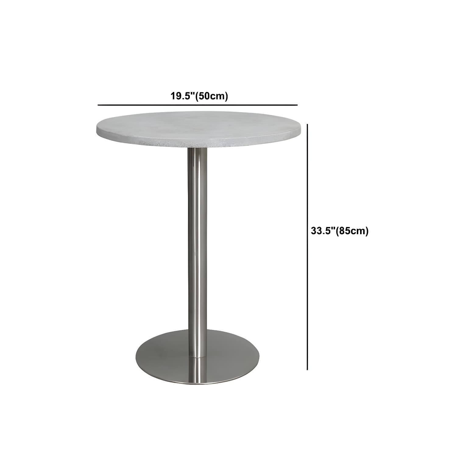 Mid-Century Modern Cocktail Table Pedestal 1 Single Coffee Table - image 30