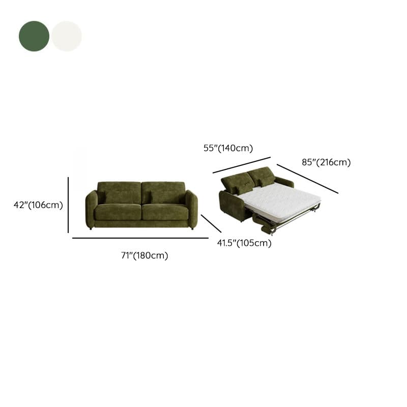 Modish Solid Color Scratch-durable Standard Sofa/Loveseat in Light Gray/Mocha/Off-White for 2-seater - image 12