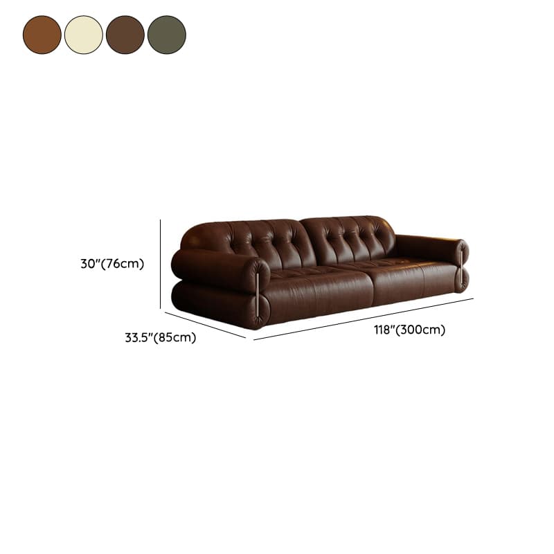 Modern Solid Color Tear Resistant Standard Sofa in Grey/Auburn/Ivory for 4-seater/Seats 5/3-seater - image 19