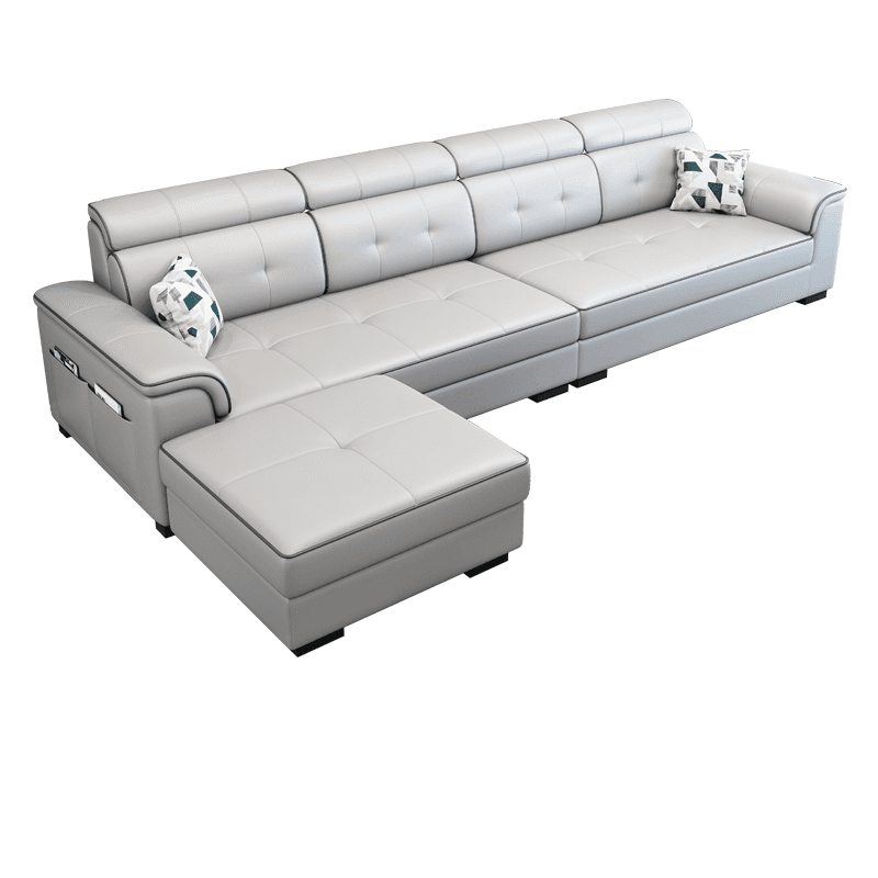 L-Shape Parlor Corner Sectional with Left Hand Facing Orientation, Decorative-stitched Tufting and Concealed Support - image 8