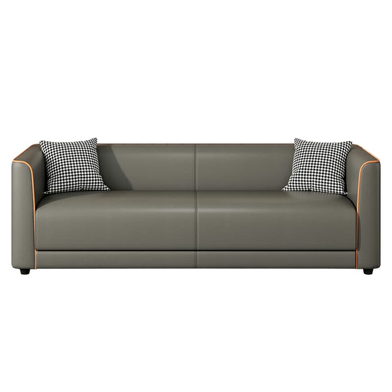 Dove Grey/Lime Green/Apricot Color Standard Sofa with Concealed Support for Parlor - image 18