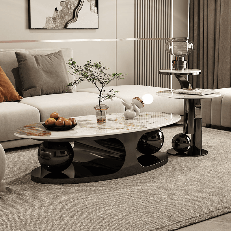 Nested Oblong Coffee Table Ideal for Small Spaces - image 5