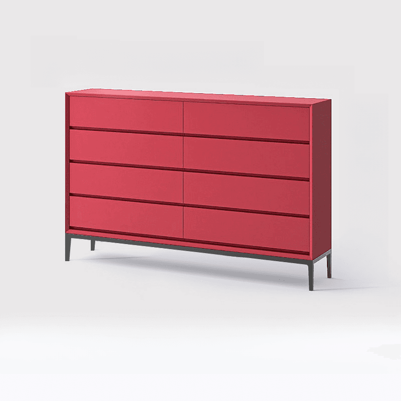 Trendy Raw Wood Console Dresser, Horizontal with 8 Drawers - image 8