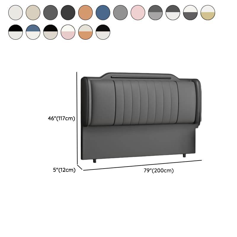 Simplistic Style Wingback Headboard with Camelback Shape in Pine Wood, No Distressing, Available in King/Queen/Full Sizes, Featuring Sponge Upholstery and Standard Height - image 25