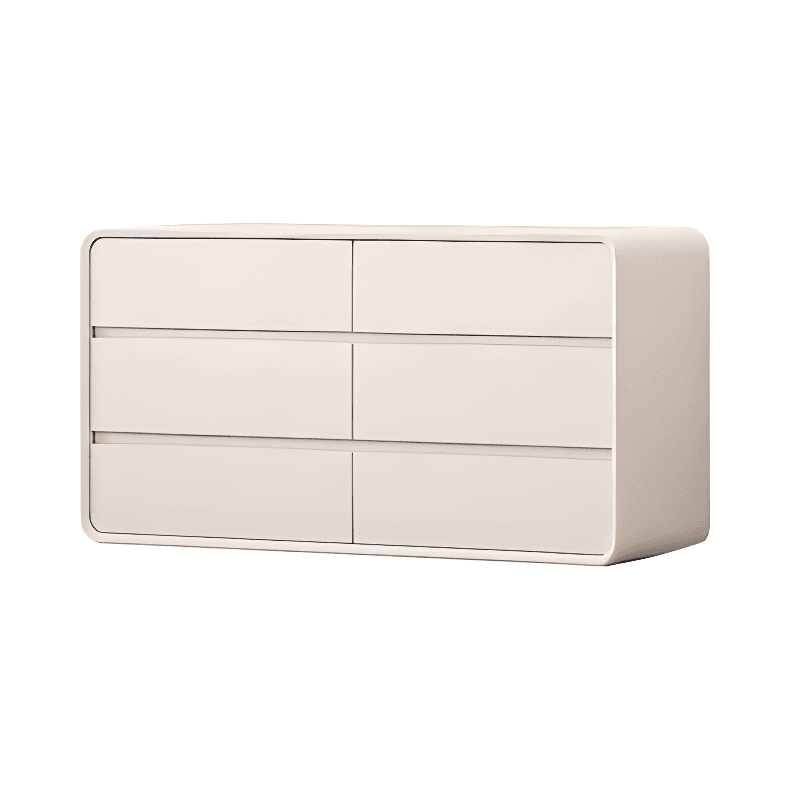 Ivory Contemporary Faux Leather Dresser with 3/4/5 Tiers - image 7