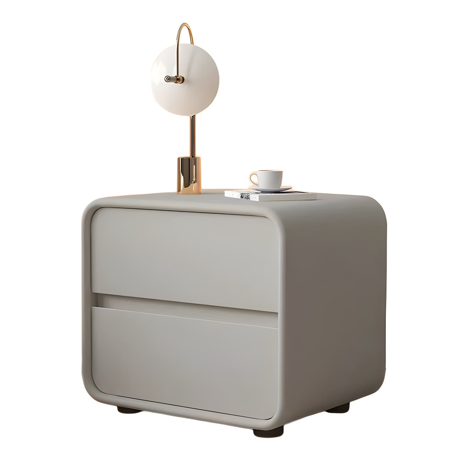 Contemporary Accent Table Nightstand Drawer Storage with 2 Drawers - image 18