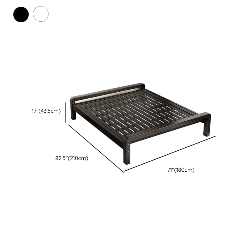 Solid Color Platform Bed with Steel Frame for Living Room - image 18