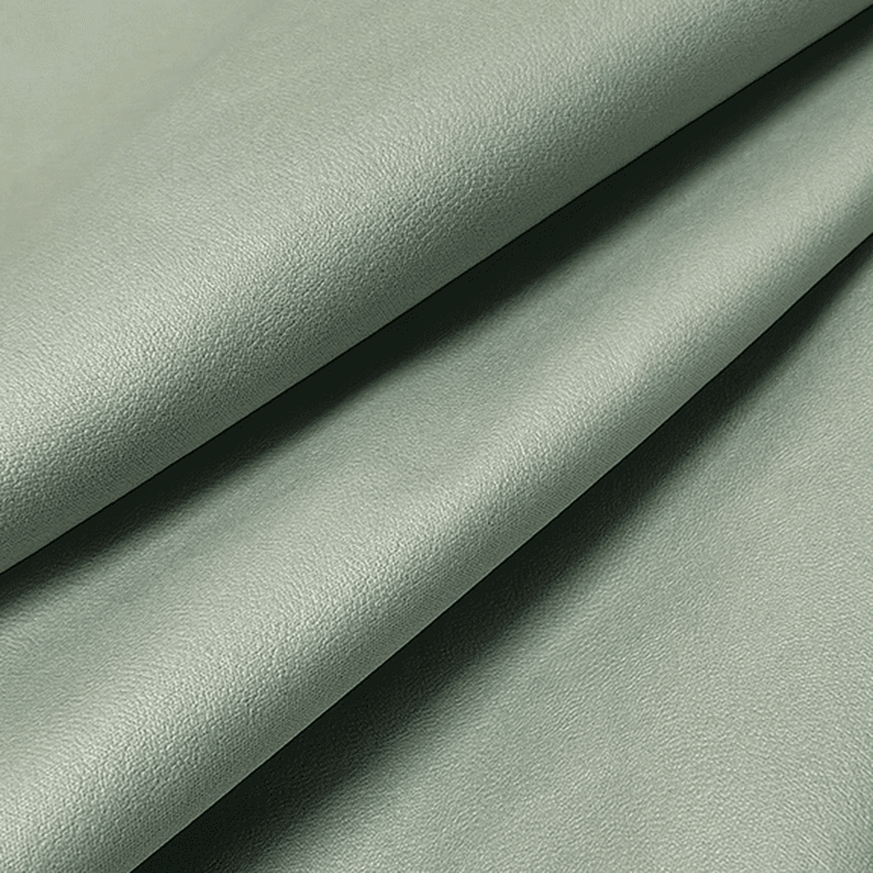 Synthetic Leather Convertible Sofa in Grey/Light Blue/Light Green with Arm - image 12