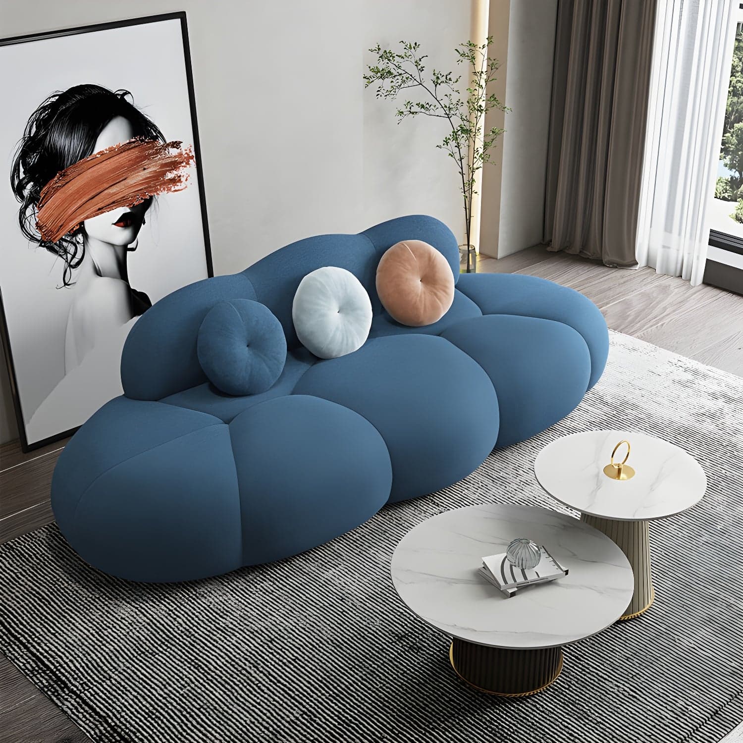 Contemporary Stationary Living Room Armless Standard Cushions Sofa - image 4