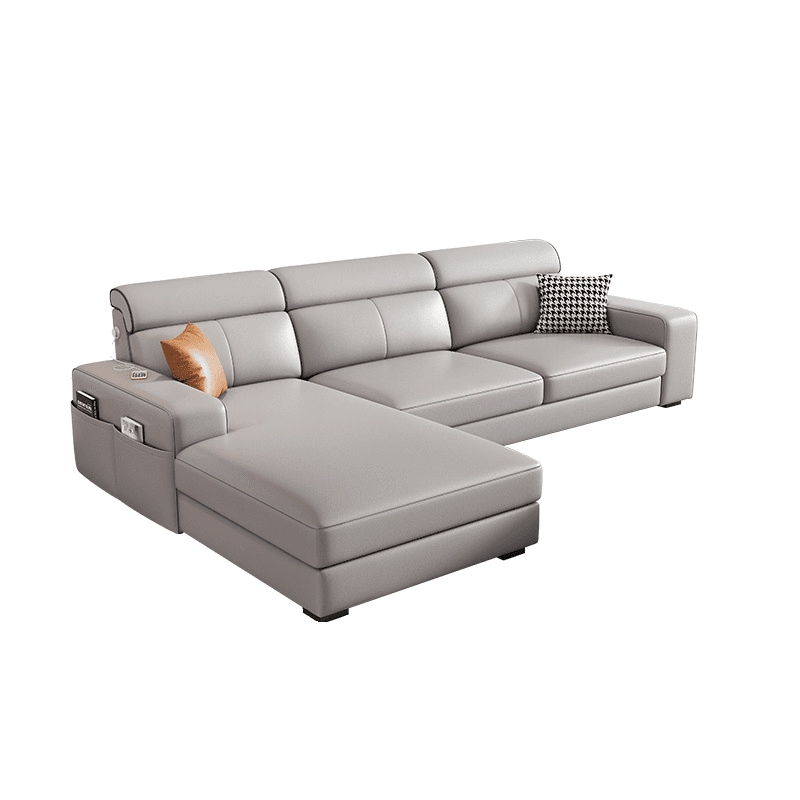 L-Shape/Straight Sofa/Sofa Chaise with USB Port, Left/Horizontal Orientation - image 8
