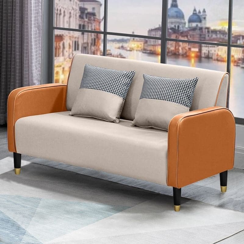Contemporary Solid Color Tear Resistant Standard Sofa in Light Gray/Olive Green/Ivory, Seats 3 with 2 Pillows - image 10