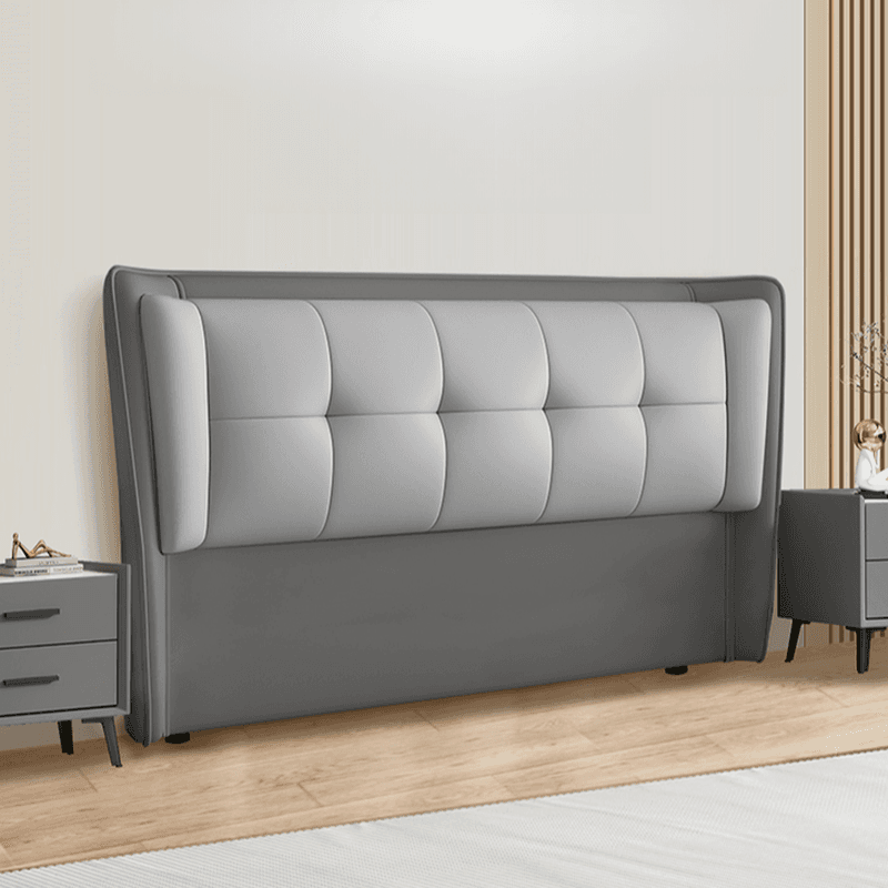 Standard（36-55“） Free-standing Standard Rectangular Full(54"W x 75"L) Stitch-tufted Wingback Headboard with Timber Frame and Sponge Filing - image 9
