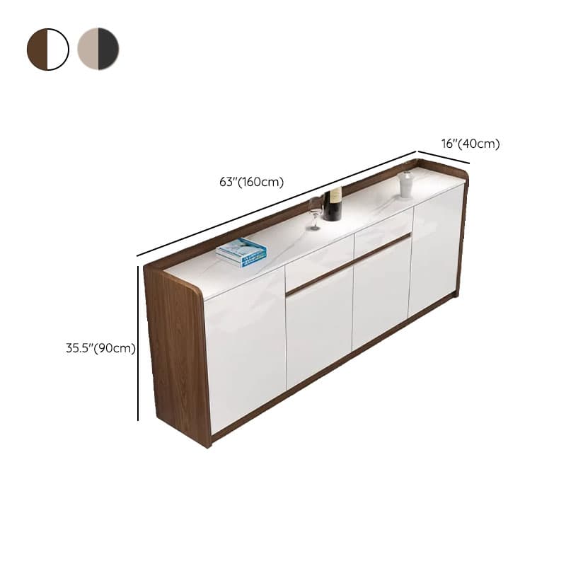Self-supporting Sintered Stone Sideboard, Adjustable Shelf & Larder, 3 Drawers/2 Drawers, 5 Doors/4 Doors/3 Doors, Standard - image 18
