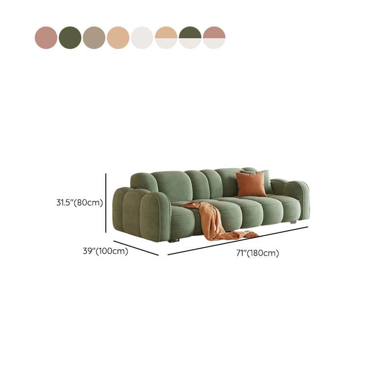 Standard Sofa in Rose/Off-White/Amber Color Flannel with Armrest - image 13