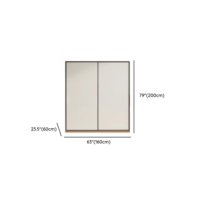 Chalk Minimalist Laminate Cabinet Armoire with Soft Close Drawer, Soft Close Door, Interior Shelves, and Clothing Rod - image 10