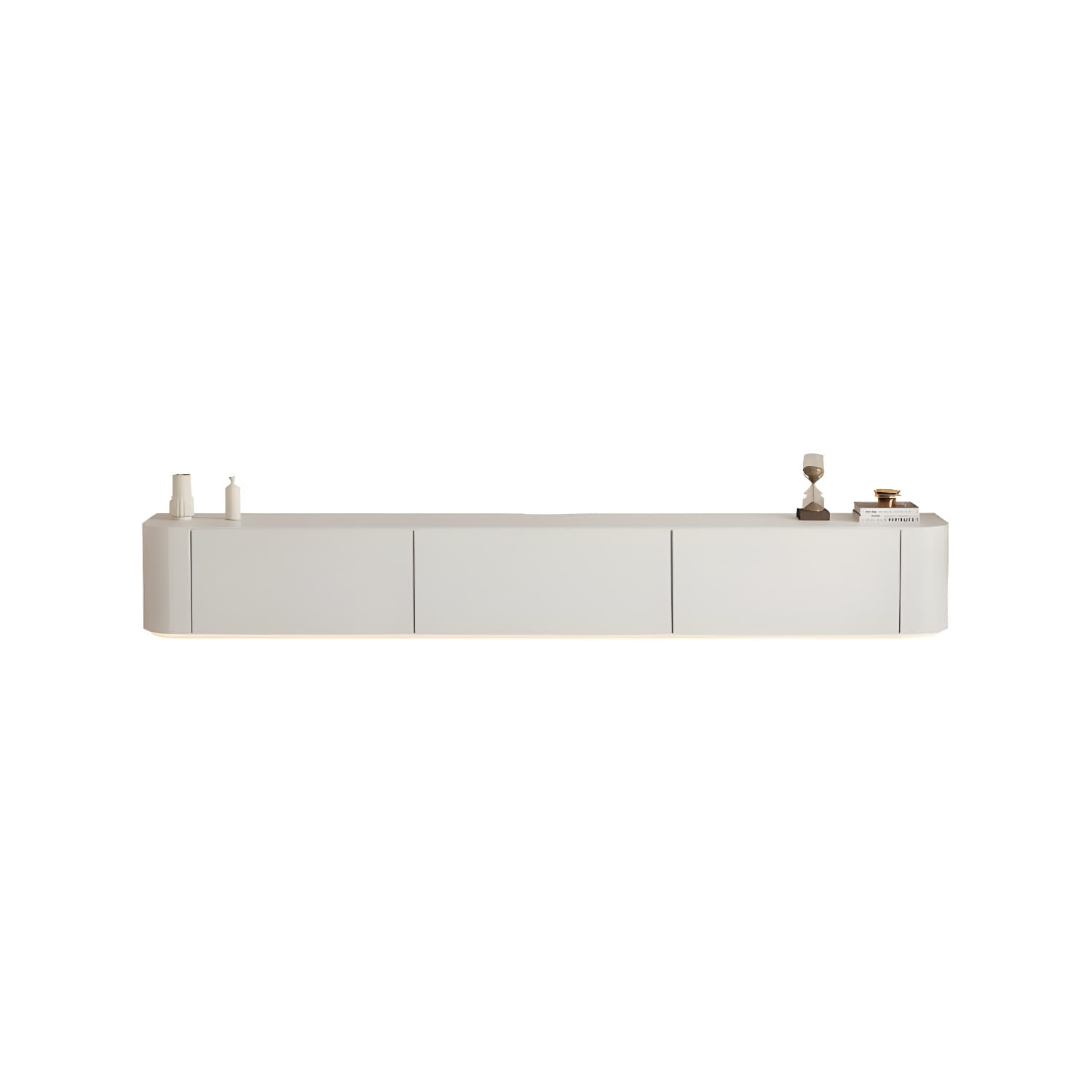 Modern Wood TV Stand Console White TV Media Stand with Drawers for Living Room - image 5