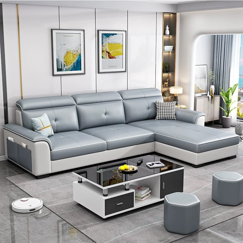 Modern Comfortable Tech Cloth Upholstery 7-Piece Sectional Sofa Set for Style-Loving Women - image 17