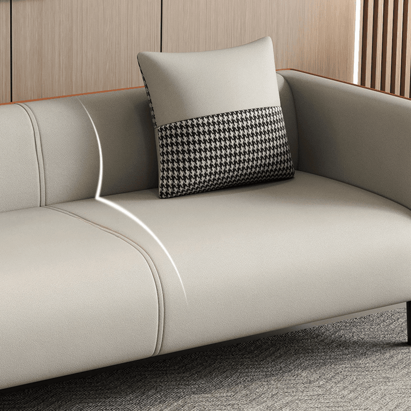 Versatile Standard Sofa/Loveseat/Single Sofa in Synthetic Leather with Grey/Dark Blue/Light Green Upholstery and Arm - image 13