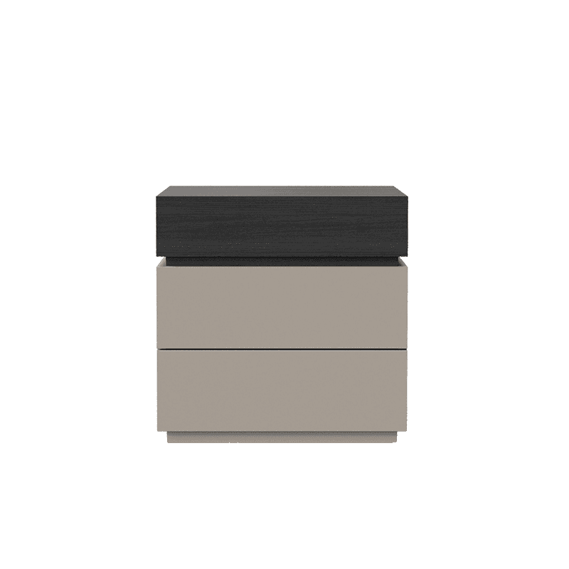 Organic Modern Nightstand With Drawer Organization Featuring 3 Drawers and Particle Board Wood Countertop