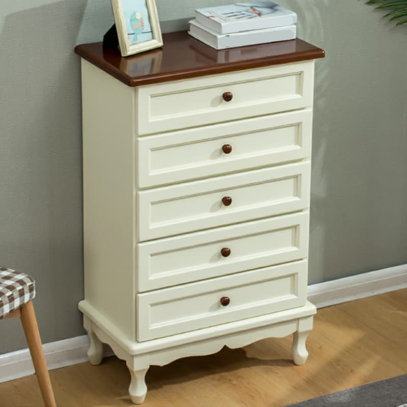 Solid Wood Countertop Storage Chest Traditional Style with Drawers - image 17
