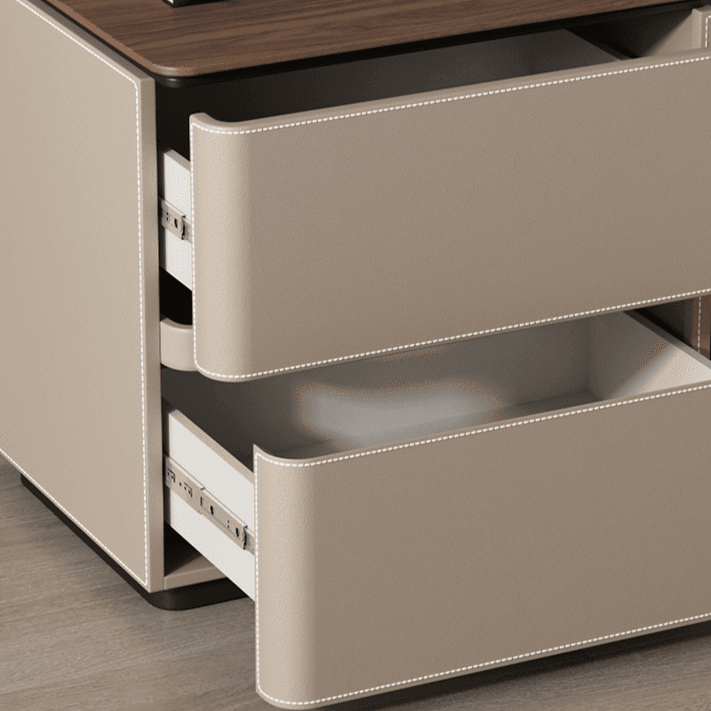 Organic Modern Nightstand With Drawer Organization featuring 2 Drawers and Composite Wood Countertop - image 10