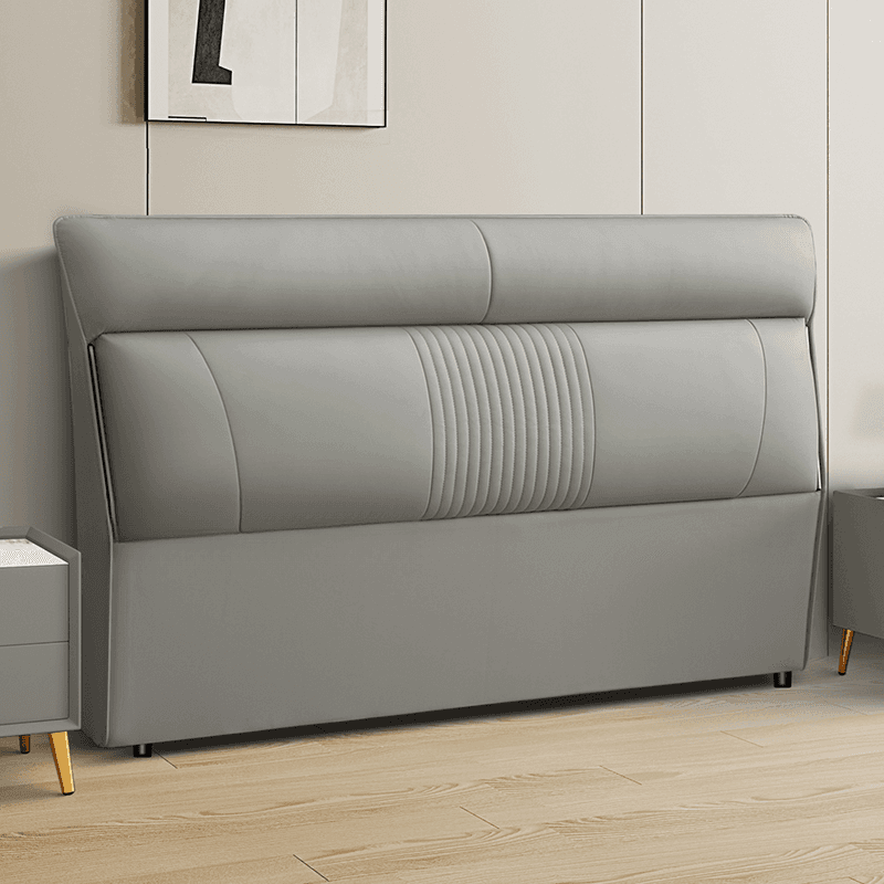 Art Deco Style Panel Headboard in Pine Wood with No Distressing, Rectangle Shape for King/Queen/Full Bed, Featuring Sponge Upholstery and Standard Height - image 6