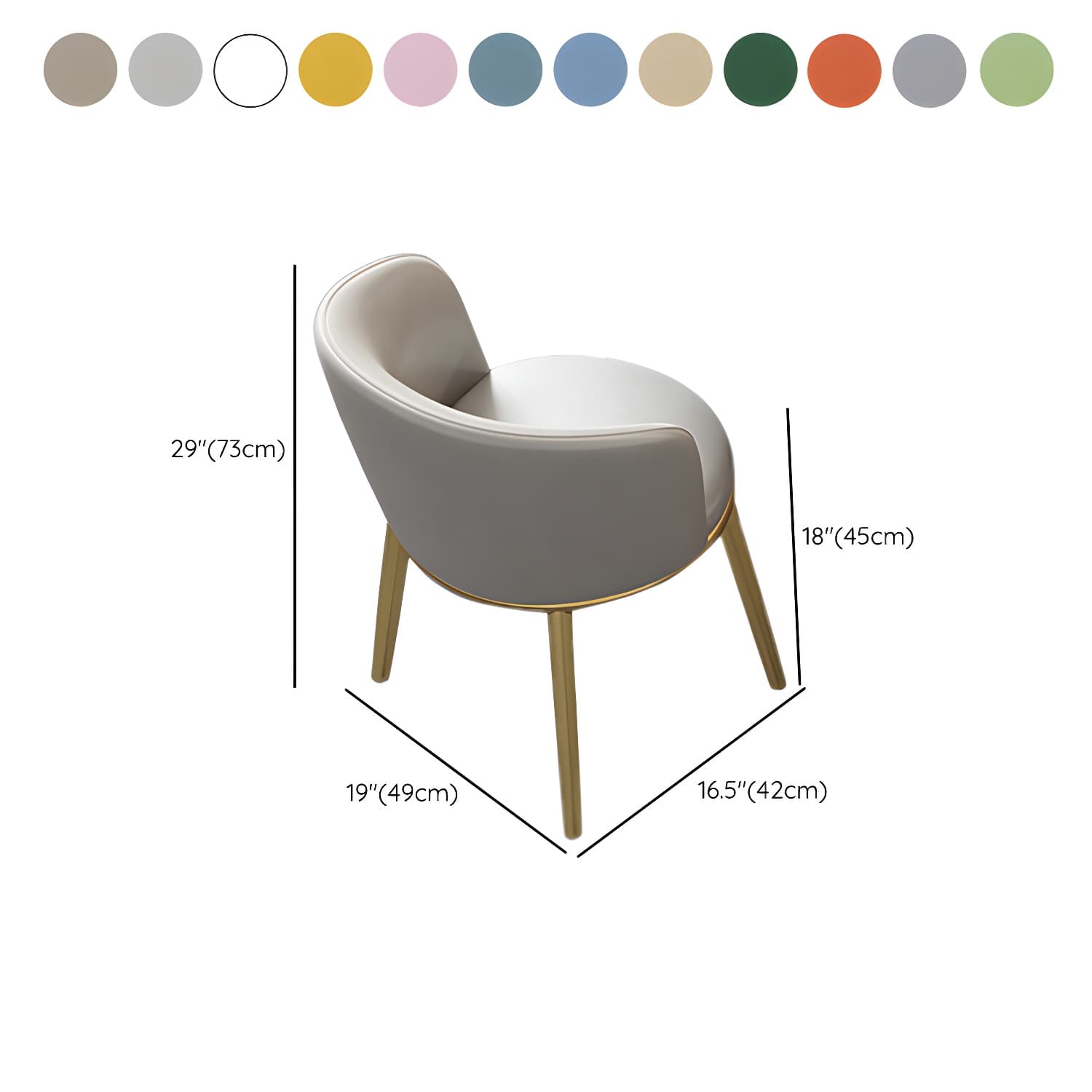 5 Piece Round Shape Wood Top Dining Room Chair and Table Set - image 21