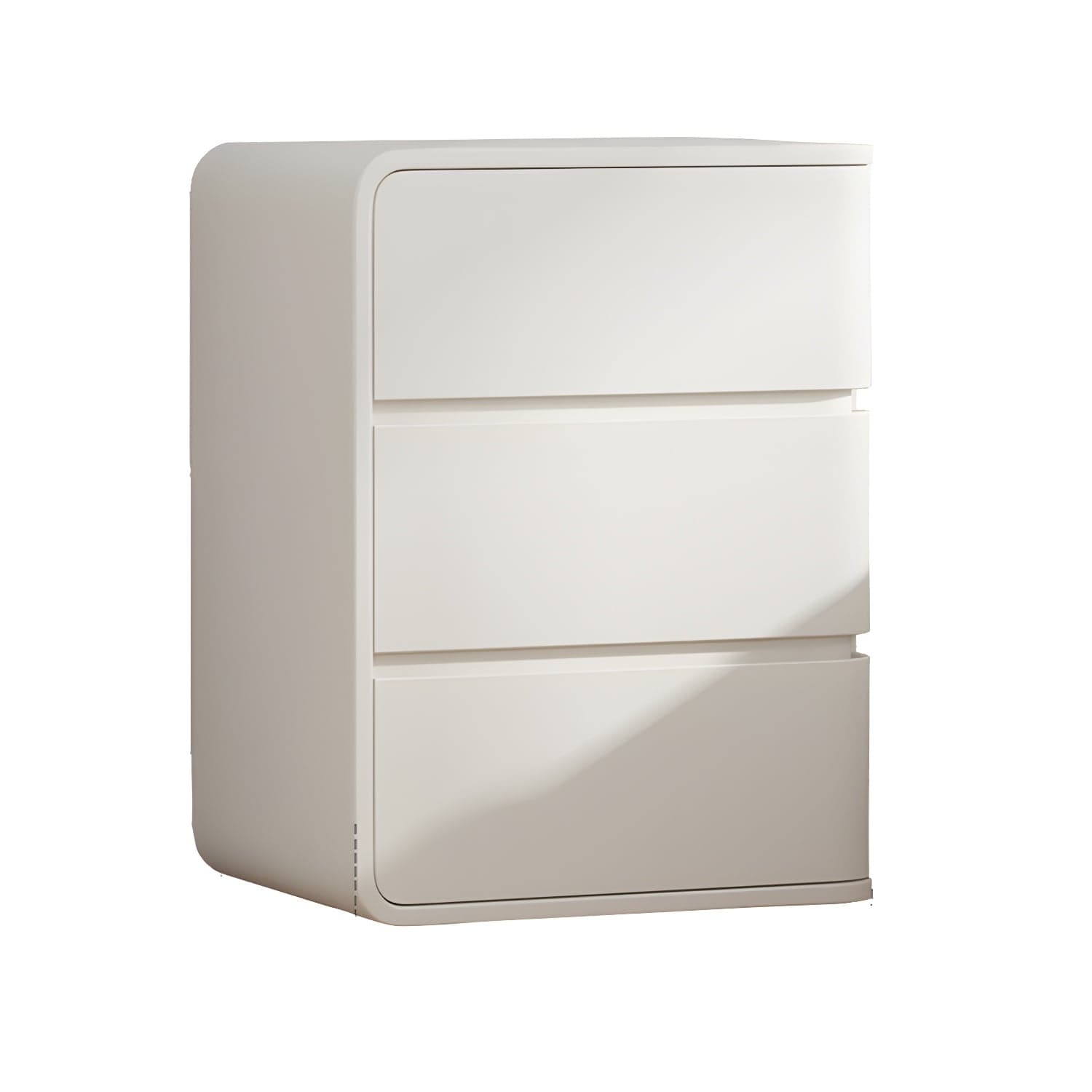 Modern Faux Leather Bachelor's Chest with 3 Drawers - Small Size Nightstand - image 9